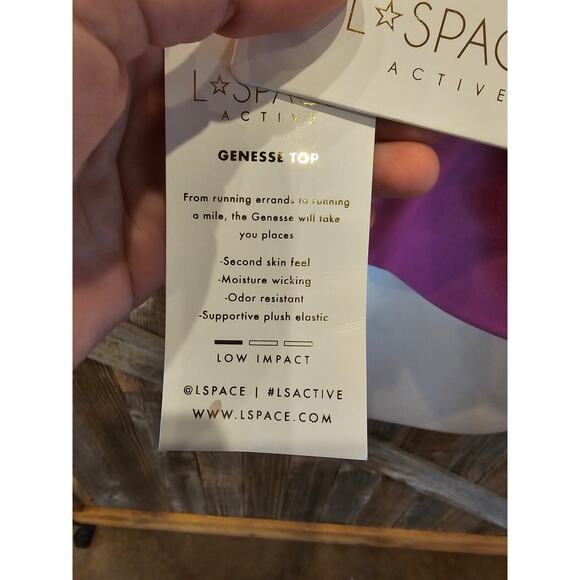 NWT NEW fuchsia pink one shoulder active gym top women's XL crop y2k L space - Picture 8 of 10